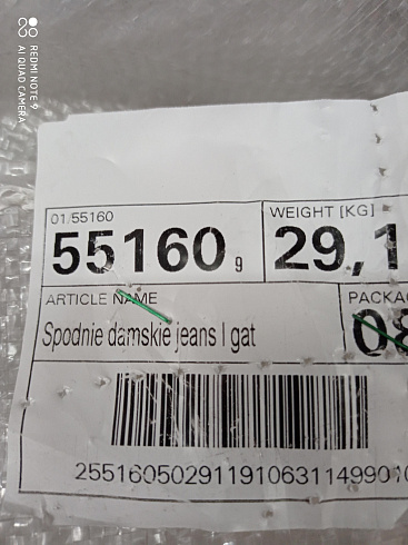 55160  Джинсы жен ЛЮКС, большие р-ры, кг